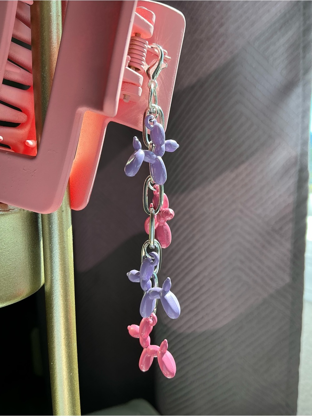 Handmade Charmed Claw Clip - Balloon Animals